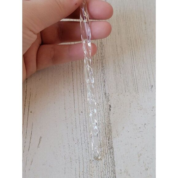 Long clear acrylic icicle ornament xmas decor - Picture 2 of 5